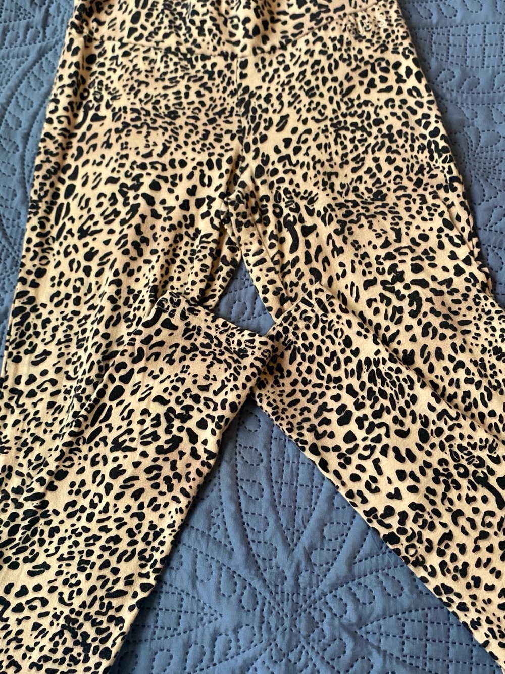 Guess Leopard Print Leggings - Tan and Black